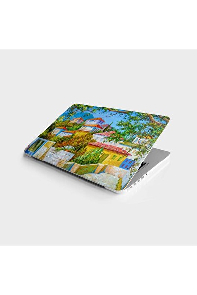 StickerArt Laptop Sticker Bilgisayar Notebook Pc Kaplama Etiketi Yağlıboya Yu...