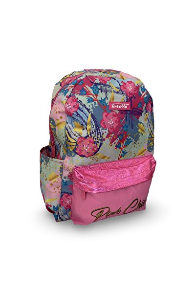 OEM 16" Schoolbag2 compartmentsAbstract Floral Pattern