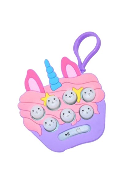 Avaleea Jucărie interactivă Pop It Gopher cu lumini și muzică, tip breloc, mo...