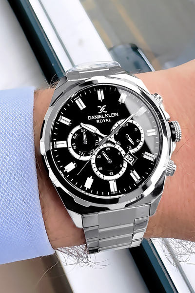 Daniel Klein Premium Erkek Kol Saati 3 Atm Su Geçirmez Gumus Renk Çelik Kordo...