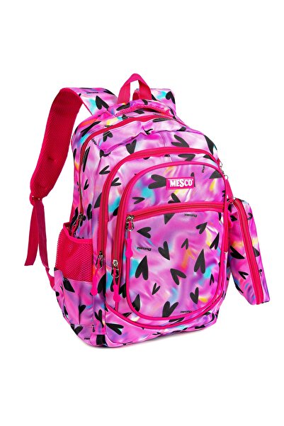 Mesco ghiozdan 4 compartimente și penar multicolor 44 x 32 x 16 cm