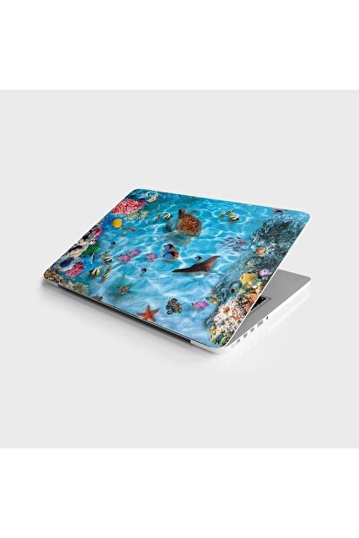 StickerArt Laptop Sticker Bilgisayar Notebook Pc Kaplama Etiketi Sualtı Dünyası