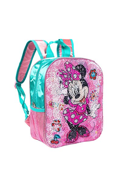 MINNIE Small 12'' backpack with reversible sequins Mouse