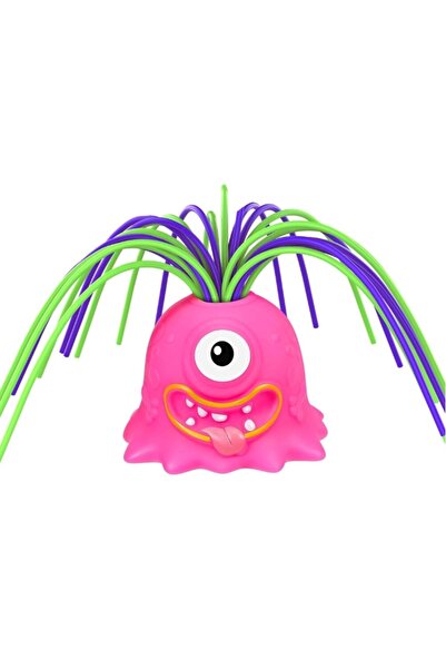 Van Manen Jucărie interactivă Monstru cu păr care țipă 6 sunete 8 cm Roz