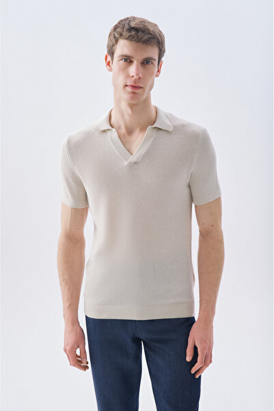 Mudo سترة تريكو بأكمام قصيرة وياقة بولو