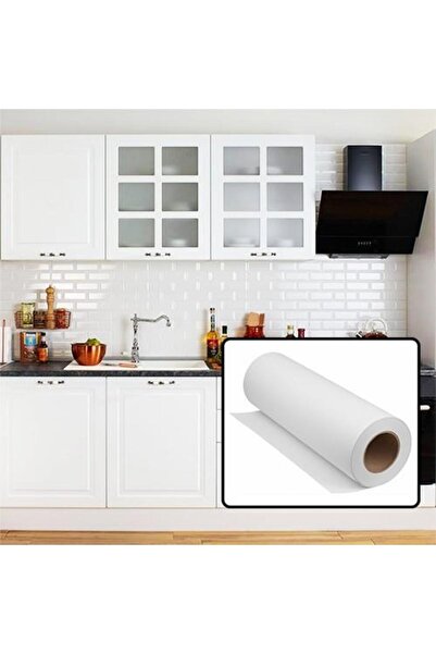 StickerArt Mat Beyaz Mobilya Ve Dolap Kaplama Folyosu 61 Cm X 1 Metre