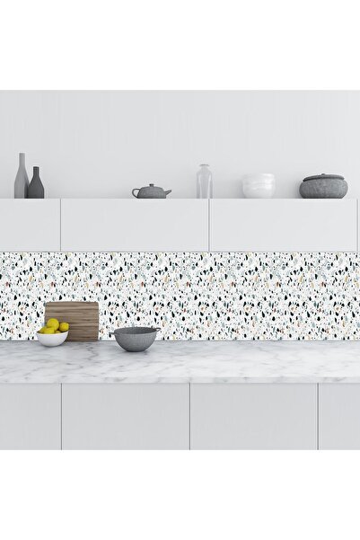 StickerArt Mutfak Tezgah Arası Folyo Fayans Kaplama Folyosu Terrazzo Döşeme