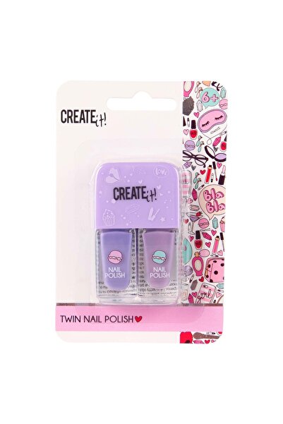 Create It Лак за нокти Create It! 2 броя x 3 мл Тъмно/Светло лилаво