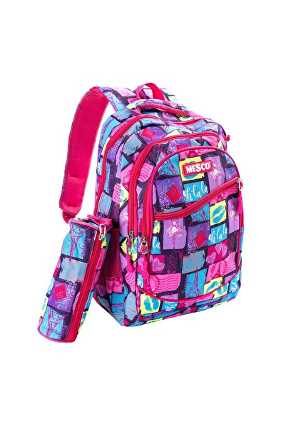 Mesco school bagParis4 compartments and pencil caseMulticolor44 x 32 x 16 cm