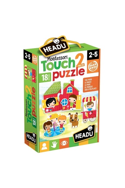 Headu Montessori Puzzle Parc - Potriveste Piesele
