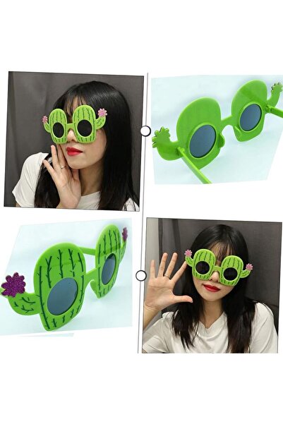 partidolu نظارات حفلات الصبار ذات اللون الأخضر من هاوايان تروبيكال كونسيبت