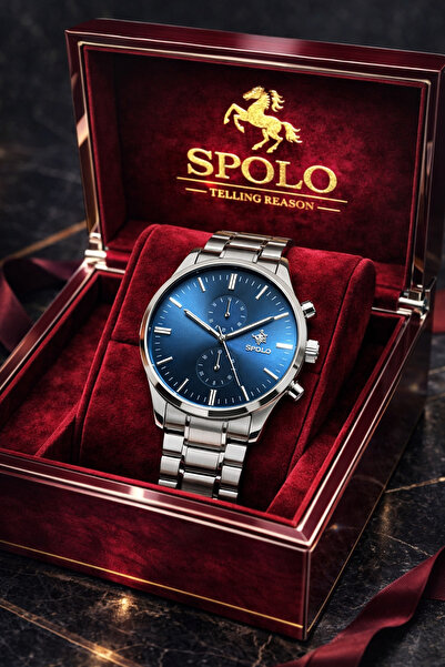S.POLO Marka Spor Şık Erkek Kol Saati Bileklik Hediye