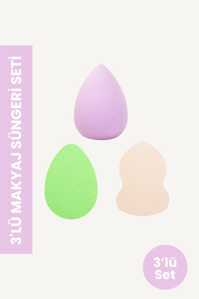 POP Beauty Makyaj Süngeri Seti, Lila TYC00537710961