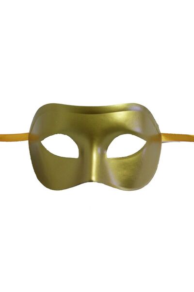 Pandoli قناع الحفلة الراقصة البلاستيكي ذو اللون الأصفر الذهبي من Partidolu بل...