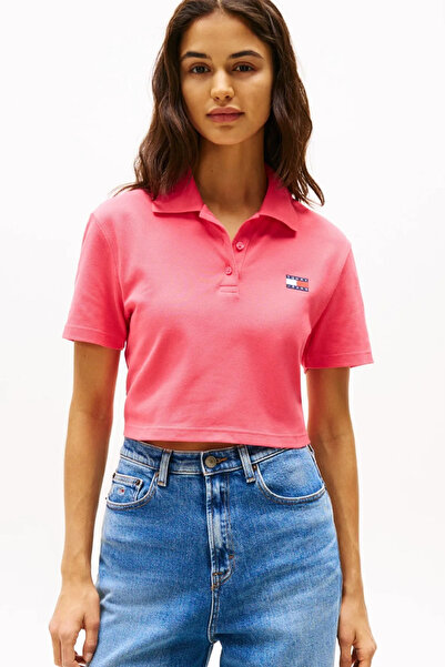 Tommy Jeans Tommy Hilfiger Tjw Crp Badge Ss Polo Women's Cropdw0Dw21363Xi2