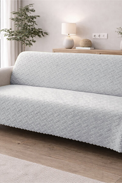 Decomia Home Boeno Embossed Soft Sofa Cover Multi-Purpose Sofa Shawl with Non...