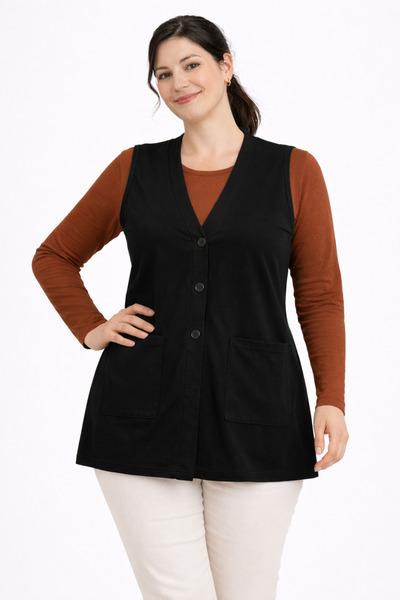 Mutlu City Women's Simple Pattern Combed Cotton Mother's Vest for Middle Ages...