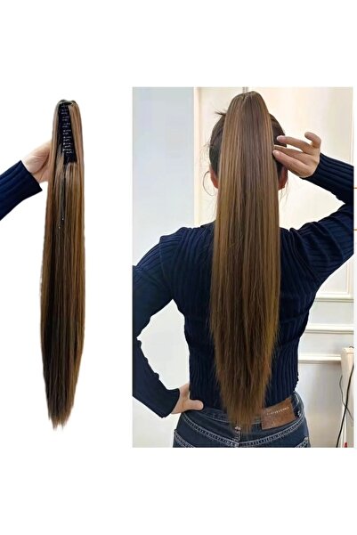 Makromehome Kumral Tokalı At Kuyruğu Postiş