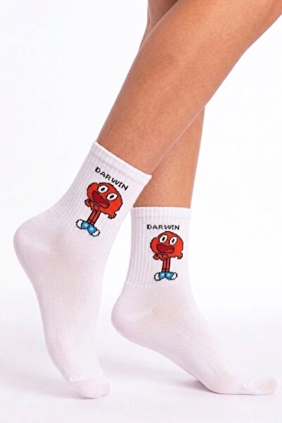 Esinti Șosete tematice Darwin - albe