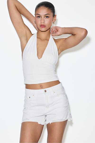 Stradivarius Distressed Jean Şort