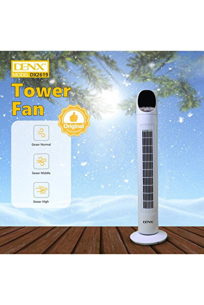 Unbranded/Generic مروحة عمودية DENX بقوة 40 واط مع جهاز تحكم عن بعد، مروحة أر...