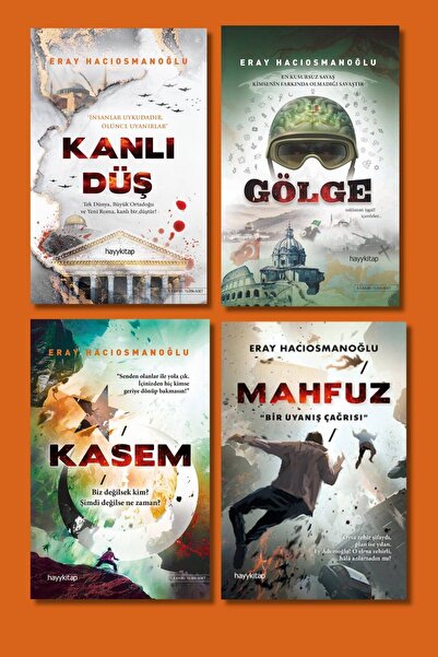 hayykitap Eray Hacıosmanoğlu 4 Lü Set / MAHFUZ - KASEM - KANLI DÜŞ - GÖLGE