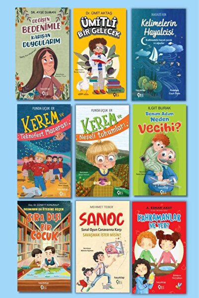hayykitap ÇokÇocuk 9Lu Set/SANOC-KELİ.H.-KAH.NEYER?-KER.VEN.T.-ÜMİTLİ B GEL.-...