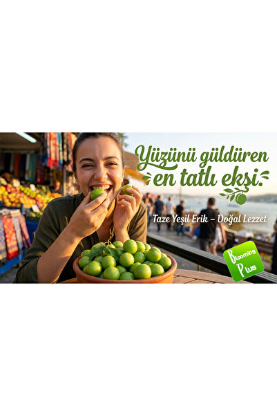 TROPİKAL ANTALYA Yeşil Erik (100G) Taze Hasat