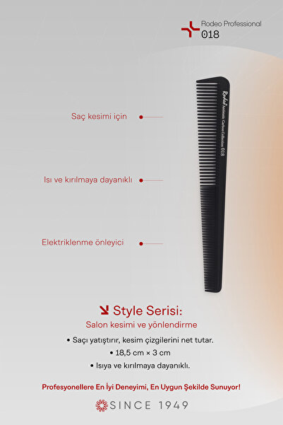 RODEO Antistatik Tarak 018