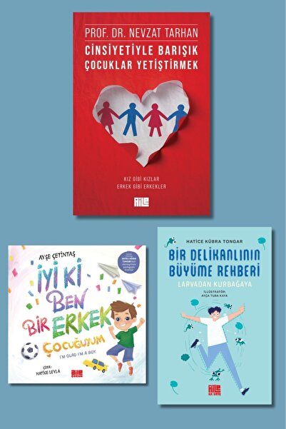 Aile Yayınları Erkekler İçin Cinsiyetiyle Barışık Çocuklar Seti / Nevzat Tahr...