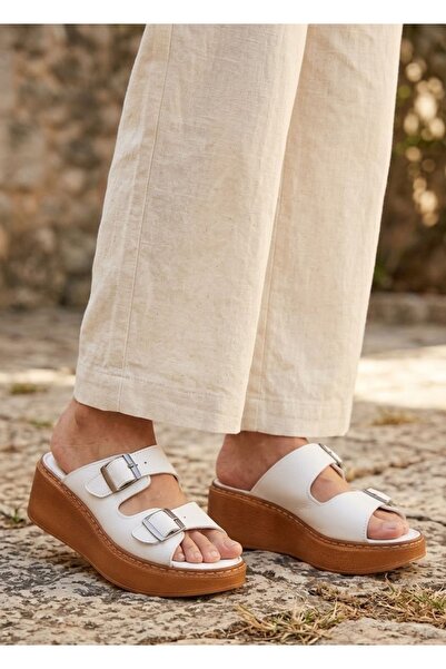 Ender Interior Exterior 100% piele naturală Platformă Căptușeală Talpă dublă ...