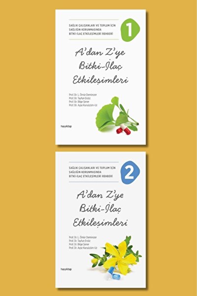 hayykitap A dan Z ye Etkileşim 2 li Set / A’DAN Z’YE BİTKİ - İLAÇ ETK.- 1 / A...