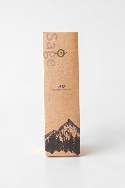 Zenso Doğal Tütsü %100 Doğal Tütsü Adaçayı | El Yapımı Yerli Üretim | 25'li Kutu