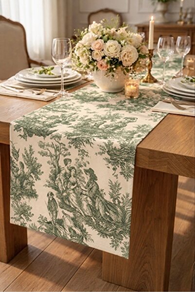 Hieve Fransız Köylüler 40X140 Şık Modern Masa Örtüsü & Runner – Elegance Serisi