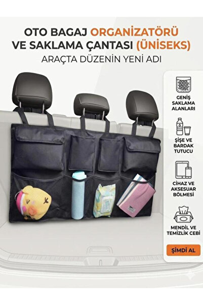 Ankaflex Car In-Vehicle Auto Seat Back Organizer Bag Stuff Tool Bag Vehicle L...