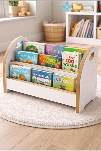 VARDAR Çocuk Kitaplığı - Zarif ve Şık Tasarım (Ahşap MDFLAM)
