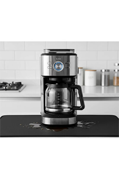 ENSAR GİYİM Kahve Makinesi Altlığı Su Emici Kaymaz Taban Tezgah Koruyucu Kuru...