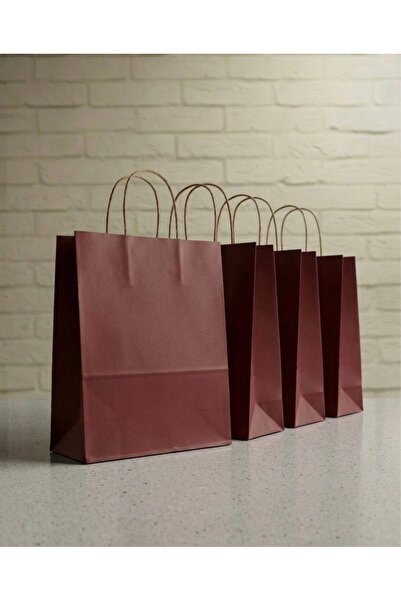 aybaş kağıtçılık 1.Kalite 25x31 Cm ( 20 Adet ) Büyük Boy Bordo Renkli Kraft K...