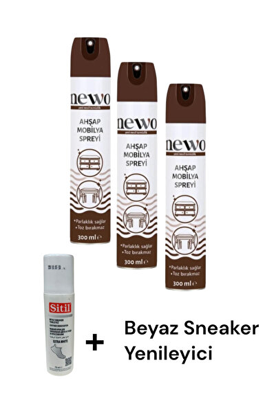 KMS HOME Newo Ahşap Mobilya Parlatıcı Sprey 300 ml x 3 Adet