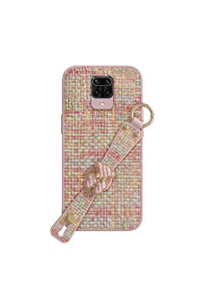 Zebana Xiaomi Redmi Note 9S Uyumlu Kılıf Teddy Silikon Kılıf Pembe