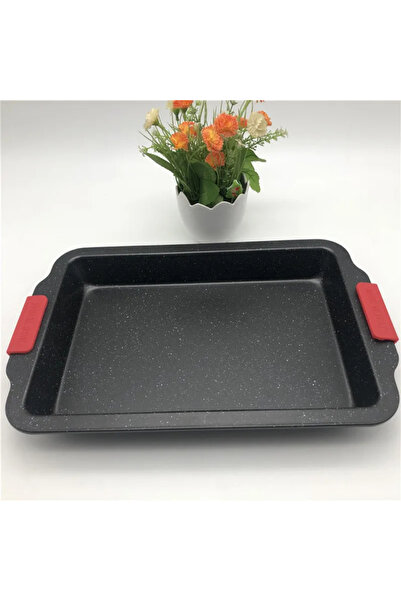 OEM Premium oven tray with granite interior + removable silicone handles