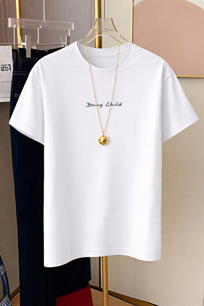 CLASSY.MODA Oversized White Unisex T-Shirt Printed Relaxed Fit Casual Stylish...