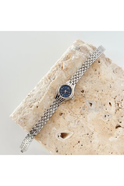 Vesce Atelier Giz Silver Watch Navy Blue