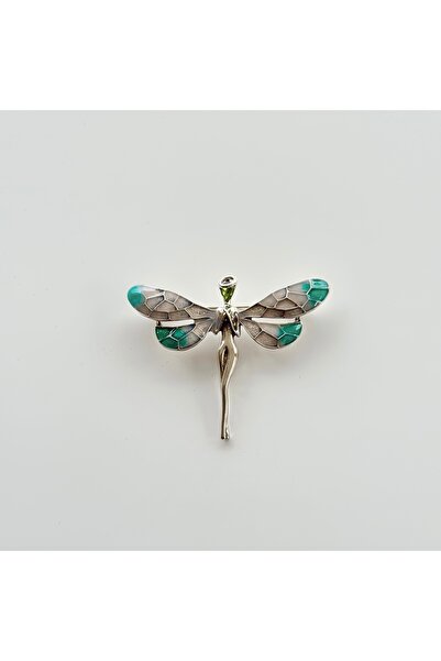 Vesce Atelier Mavi Kanatlı Melek Broş