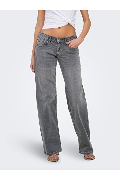 ONLY Jeans mit weitem Bein ONLJULLES Sehr niedrige Taille Weiter Beinschnitt ...