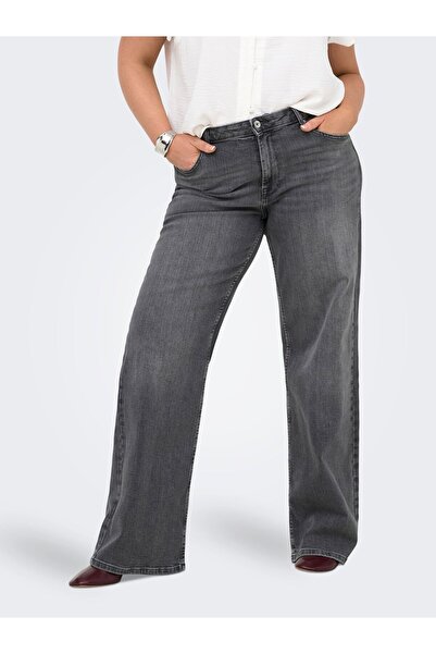 Only Carmakoma Jeans mit weitem Bein CARJULLES Mittlere Taille Weiter Beinsch...