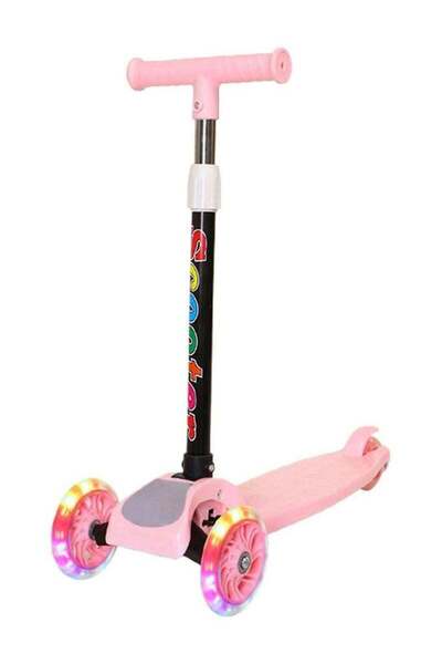 Roomlyne Portable Adjustable Kick Scooter Pink