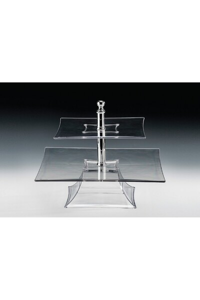 Zicco حامل عرض ذو طابقين