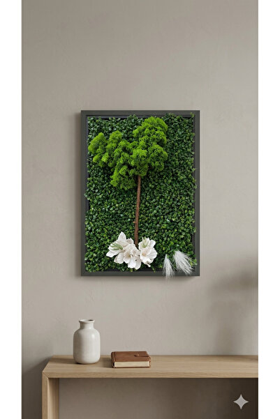 rihem lams Yapay Bonsai Çiçek Duvar Tablosu Ev Ofis Peyzaj Dekorasyon Çalışma...