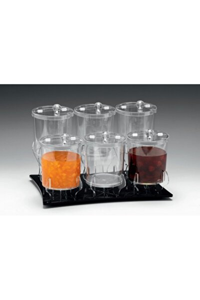 Zicco حامل لستة أوعية للصلصات والمربى